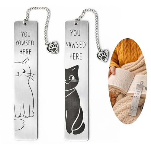 Imagen de 2 piezas Marcadores de metal para amantes de los libros