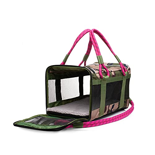 ROVERLUND-Airline-Compliant-Pet-Carrier-Travel-Bag-Car-Seat-Includes-Bonus-Leash-Stylish-Durable-Two-Sizes-accommodate-Most-Pets-up-to-20lbs