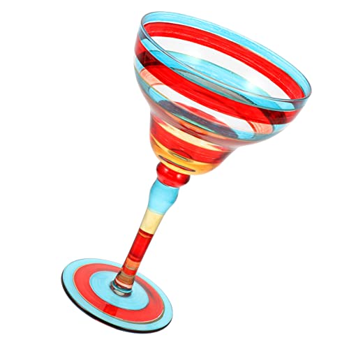 IMIKEYA Bicchiere Da Vino Cristalleria A Stelo Lungo Bicchieri Dipinti A Mano Decorazione Bicchiere Da Caffè Bicchieri Di Martini Bicchieri Di Margherita Brocche Di Birra Bicchieri Di Colore