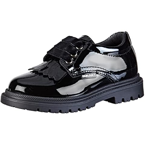Pablosky 347829 Navy Oxford Flats for Girls Cover