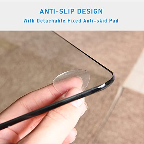 Glsland LBVC-GLASSMAT3646 Office Chair Mat For Carpet - 36 Inch X 46 Inch Tempered Glass Floor Mat thumb #5