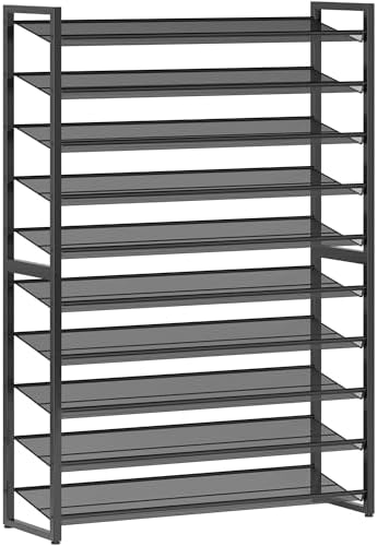 Nunsino Shoe Rack,10 Tier Metal Sho...