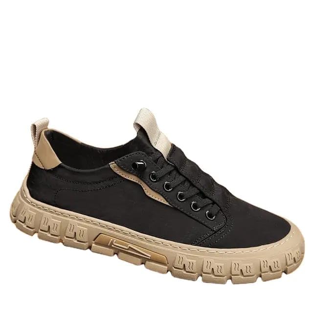 Image of Canvas Shoes Men's Breathable New Men's Shoes Fashionable and Versatile Casual Board Shoes Skates Shoes
