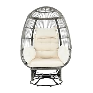 UIXENI Garten Eiersessel mit Gestell