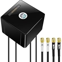Maswell 2X2 5G MIMO 2X2 WIFI7 Antenna 600MHz8.0GHz Antenna Cellular 5G 4G LTE 3G WiFi6E UWB and GSM Screw Mount Cubic Antenna SMA Male RP SMA Plug Waterproof