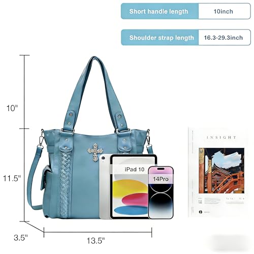 Image of Purses and Handbags for Women Ladies Western Purse Large Hobo Bag Top Handle Handbag with Ajustable Crossbody Strap Vintage