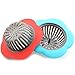2-Pack Plastic Sink Strainer Kitchen Bathroom Tools Flower Shaped Anti Blocking Sink Drains Cover Filter 11.5x3.9cm (Blue + Red)