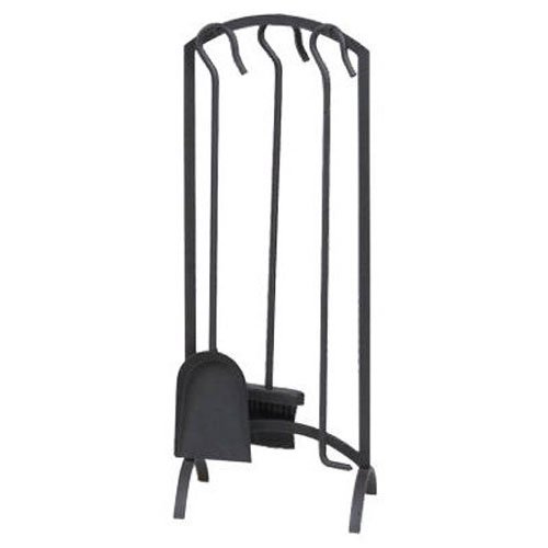 Panacea Products Corp 15959 4-piece Arch Top Black Fireplace Tool Set