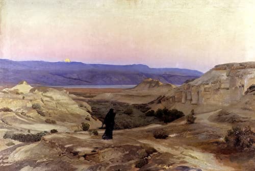Impression Gustav Baauernfeind Meer Mit Moabitergebirge pour une ambiance salon