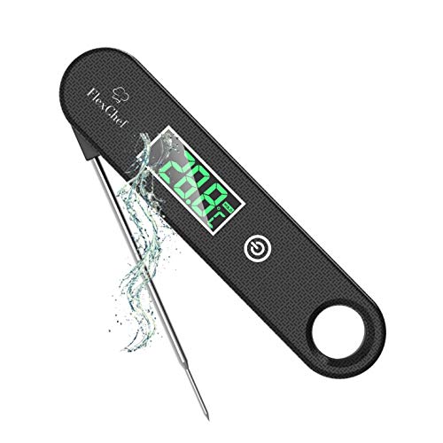 FlexChef Digital Meat Thermometer Candy Thermometer Instant Read Food Thermometer BBQ Smoker Turkey Grill Candle Making Grill Deep Fryer Oil Coffee Frothing Baking Waterproof