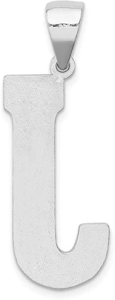 Miniatura 2 de Colgante de plata de ley 925 maciza con letra J del alfabeto 1378in