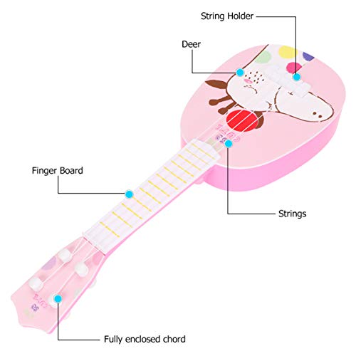 MILISTEN Kids Gitaar 4 Snaren Gitaar Speelgoed Kleine Ukelele Akoestische Gitaar Muziekinstrument Educatief Speelgoed… - Image 5