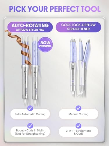 Detaillierte Ansicht des 25 mm Keramik-Barrels beim automatischen Einwickeln einer Haarsträhne für perfekte enge Locken...