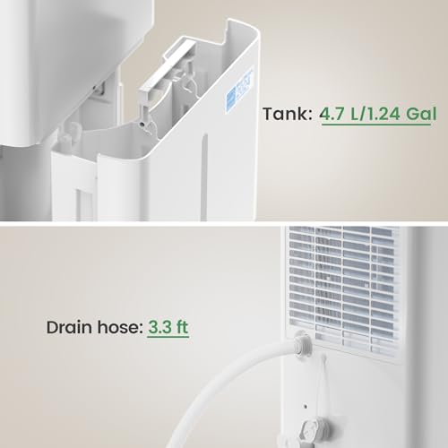 Waykar 120 Pint Dehumidifier for Large Spaces - Quiet and Energy Efficient