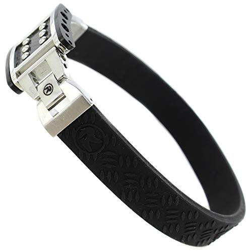 Rochet Roma Moto Gp Racing Mens Pit Stop Black Stainless Steel Bracelet #TOP1