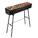 IRONWALLS Portable Charcoal Grill 32 Inch, Black Folding Stainless Steel Barbecue Grill for Outdoor Cooking, Large Lamb Skewer Grill for Patio, Party, Picnic, Travel, Camping, Home & Commercial Use IRONWALLS Portable Charcoal Grill 32 Inch, Black Folding Stainless Steel Barbecue Grill for Outdoor Cooking, Large Lamb Skewer Grill for Patio, Party, Picnic, Travel, Camping, Home & Commercial Use