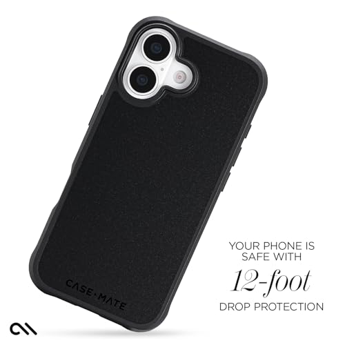 Image of Case-Mate iPhone 17 Case - Tough Black | Compatible with MagSafe - Rugged Phone Cover with 12ft Drop Protection - Premium Magnetic Phone Cover for iPhone 17