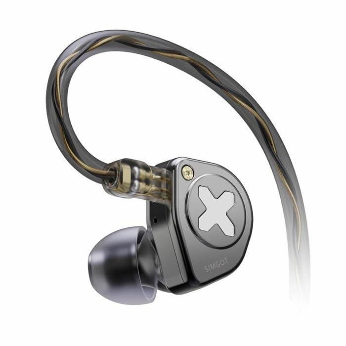 Simgot EW300 HBB 有線イヤホン SIMGOT HBB EW300 1 DD+1平面+1 PZTハイブリッド駆動耳付き