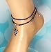 His and Hers Intimates ? QUEEN OF SPADES ? Anklet Jewelry - HotWife, Queen, Hot Wife, Bracelet, Infinity,Necklace, BBC, QOS, MFM, Swinger, Cuckold, Polyamory (Black Studded Suede)