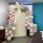 Nude Dusty Pink Balloons Set, 60Pcs 12 Inch Retro Blush Pink Apricot Helium Balloon with Beige White Champagne Gold Latex Neutral Balloons for Birthday Wedding Baby Bridal Shower Party Decorations - Image 3