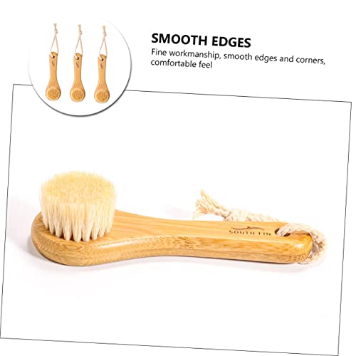 FOMIYES Esfregão De Mão 3 Pecas Escova De Cuidados De Limpeza Escova De Rosto Esfoliante Natural Esc