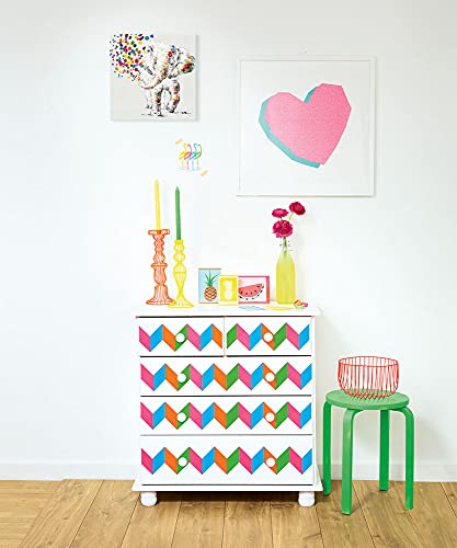 Happy Elephant Canvas Wall Art Cute Elephant Spraying Water Picture Print For Kids Room Bathroom Poster Framed Ready To Hang (14"X14"X1 Panel) #TOP3