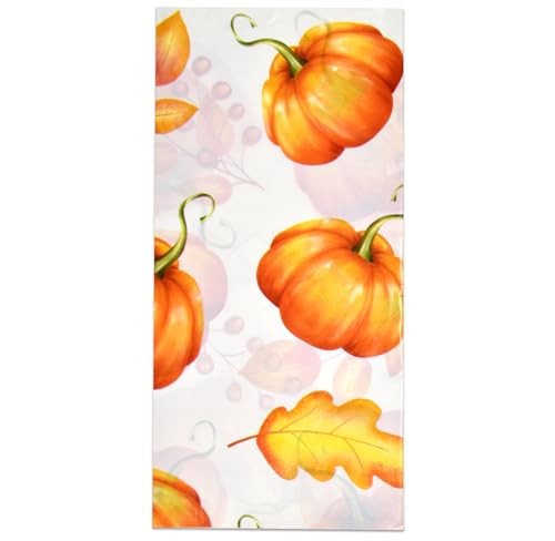 Gift Boutique 11106 3 Disposable Thanksgiving Pumpkin Tablecloths 54 Inch X 108 Inch Rectangle Fall Harvest Autumn Leaves Plastic Table Cover Party Supplies Decor thumb #4