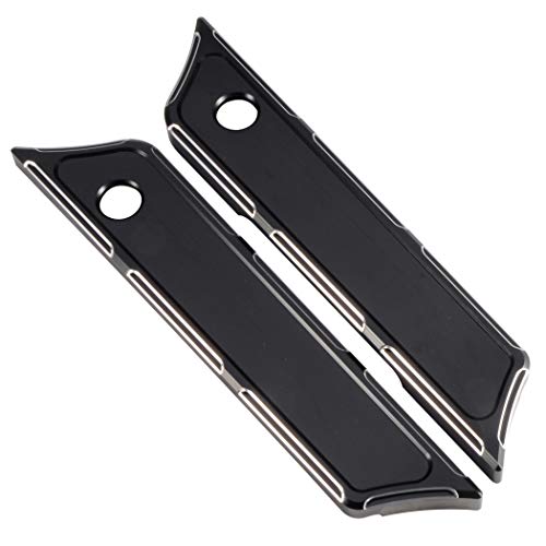 Benlari Black Saddlebag Latch Covers Hard Bag Hinge Covers 2014-2024 Compatible for Harley Davidson Touring Street Glide Road Glide Road King Electra Glide CVO