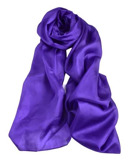 Jane Pearl 100% Chiffon Silk Women Light Weight Soft Long Scarf Shawl Covers Solid Shaded Colors2