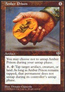 Amazon.com: Magic The Gathering - Amber Prison - Mirage : Toys & Games