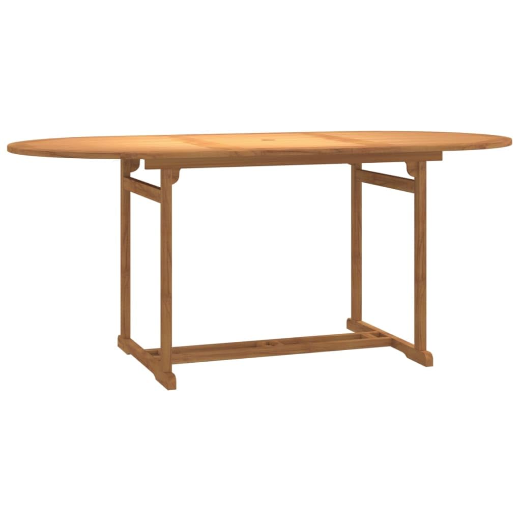 ZEYUAN Juego de Comedor de jardín 7 Piezas Madera Maciza de Teca, Conjunto Mesa Y Sillas Jardin, Mesa Y Sillas Terraza, Muebles Jardin Exterior, Conjuntos De Muebles De Jardín - SPU:3154919
