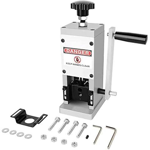 Durable Manual Scrap Copper Wire Stripping Machine Hand Crank Drill Operated Scrap Cable Stripper 0.06-0.98 inches (1.5-25 mm) Wire Gauge Range for Wire Recycling Cover