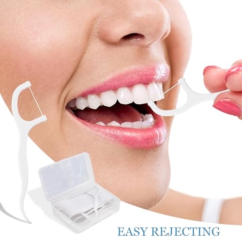 Tweozhui 400 Stück gum zahnseide zahnsticks zahnseidesticks, Einweg Zahnseide Zahnpflege Zahnreiniger mit integriertem Zahnstocher, Plaque- und Speiserestentfernung, für Mundhygiene und Zahnpflege – Bild 5