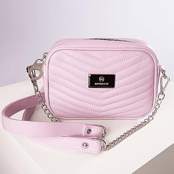 ADORATTA - Bolso de Mujer de Piel, Bolso Bandolera Fergie, Asa Larga Ajustable, Bolsillo Trasero