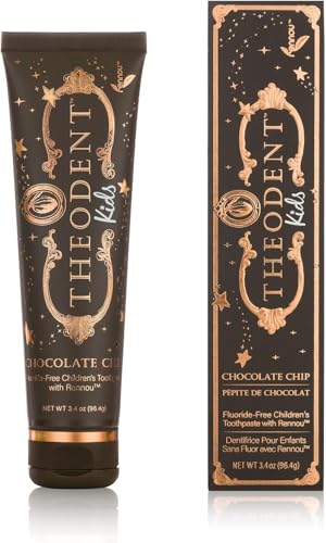 Theodent Kids Dentífrico Infantil con Rennou™ - Sin Flúor con Teobromina (Extracto de Cacao) - Cuidado del Esmalte - Sin SLS y Gluten, Vegano - Sabor Chocolate - Pack 2 x 96,4 g