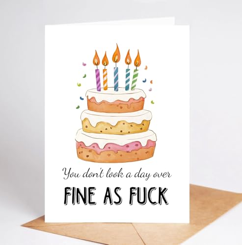 Bob22store You Don't Look A Day Over Fine As Fuck Card - ʔo[Xf[J[h - sK؂ȃo[Xf[J[h - FB̂߂̗zCȃo[Xf[J[h - ȃo[Xf[J[h - O[eB