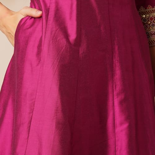 Image of Globus Women Kurta Set (GS568428 Yellow S)
