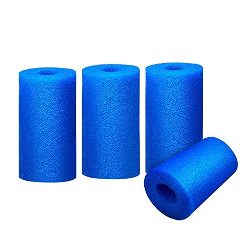 Filtro Piscina, Filtro Piscina Tipo A, 4pcs Esponja para Filtro de Piscina para Tipo A, Filtro de Cartucho de Esponja, Filtros de Piscina de Espuma para Piscina SPA Jacuzzi, Reutilizable, Lavable