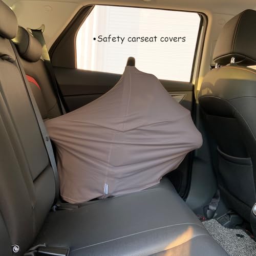 Image of Car Seat Cover Baby for Nursing, Baby Breastfeeding Cover Carseat Canopy Covers, Solid Color Multi-use Nursing Cover for Babies