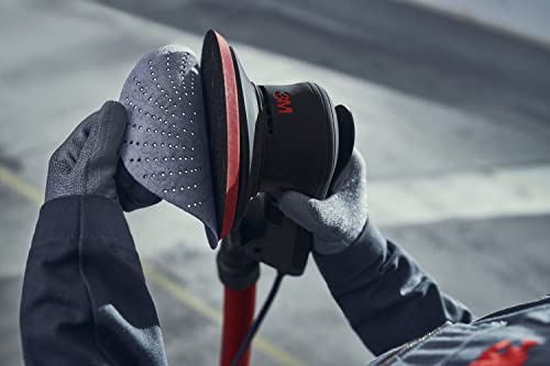 3M Random Orbital Sander, Xtract Pneumatic 88958, 6 In, Self-Generated Vacuum, 3/16 In Orbit, Ergonomic And Lightweight Ros, 209W Motor, Dust Extraction,Black #TOP7