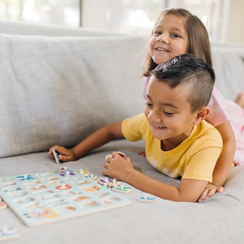 Melissa & Doug Disney Wooden Peg Puzzles Set: Letters, Numbers, and Shapes and Colors - image 2