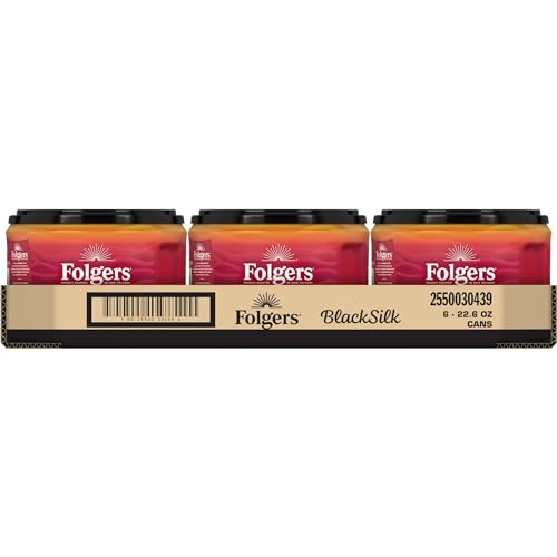 Folgers Black Silk Ground Coffee, Dark Roast, 22.6 Oz. Canister (Pack of 6) - image 6