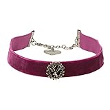 Länge Trachten Halskette: ca. 30 cm + 7 cm Verlängerungs-Kette, Breite Samtband mit Hirsch-Kopf und Geweih: 2 cm