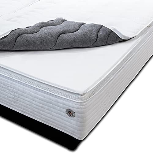 Premium Comfort Topper extra Beruhigungsset für Wasserbetten - komplette Visko-Komfortauflage zum einzippen in Wasserbettbezüge - Größe 180x210 cm