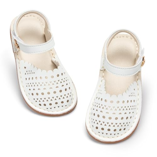 Image of THEE BRON Toddler Girls Espadrilles Sandals Hollow Out Rustic Dress Shoes
