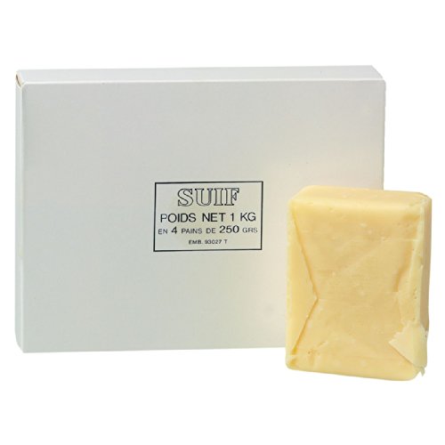 GEB Suif Industrial - Grasa de origen animal para alisar soldaduras y lubricaciones en la industria - Paquete de 1 kg (4 panes de 250 g)