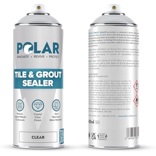 Polar Specialist Coatings 1149 Polar Tile & Grout Sealer Clear Aerosol Spray thumb #1