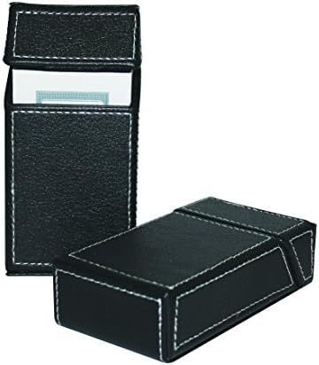 F.e.s.s. Black Stiched PU Cigarette Pack box Holder - For 100mm Cigarettes