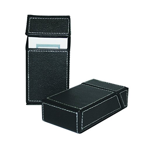 F.e.s.s. Black Stiched PU Cigarette Pack box Holder - For 100mm Cigarettes
