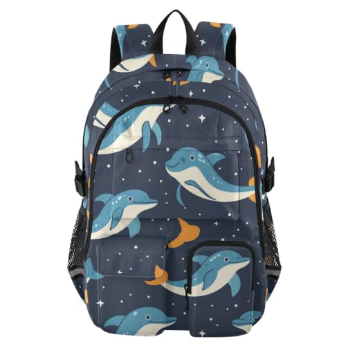 Mochila de trabajo ligera de 17.5 pulgadas con compartimento grande azul